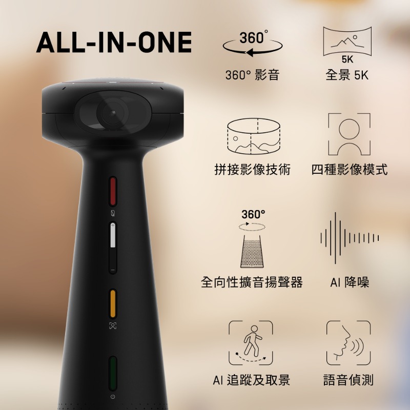 IPEVO TOTEM 360 會議攝影機