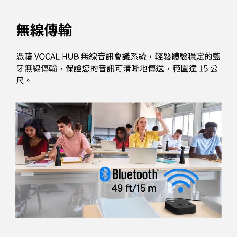 IPEVO VOCAL HUB 無線音訊會議系統