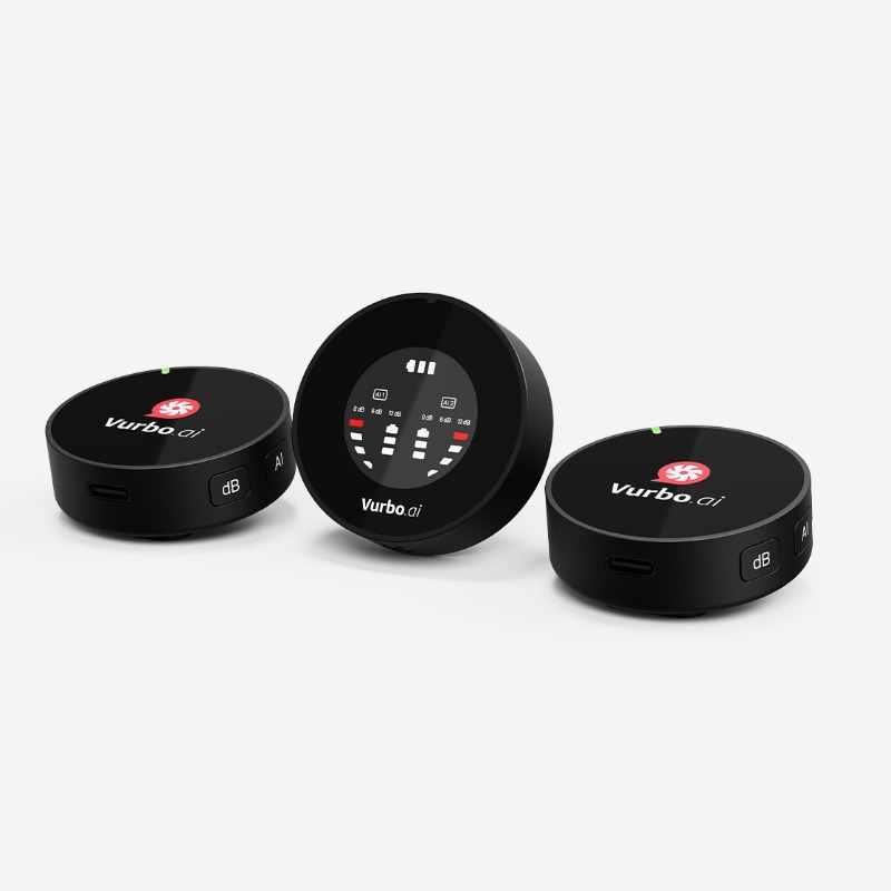  IPEVO AI 無線領夾麥克風 (1對2)