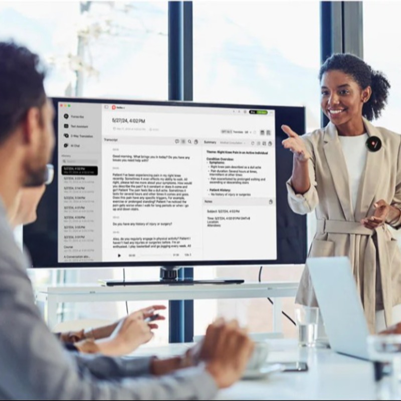  IPEVO AI 無線領夾麥克風 (1對2)