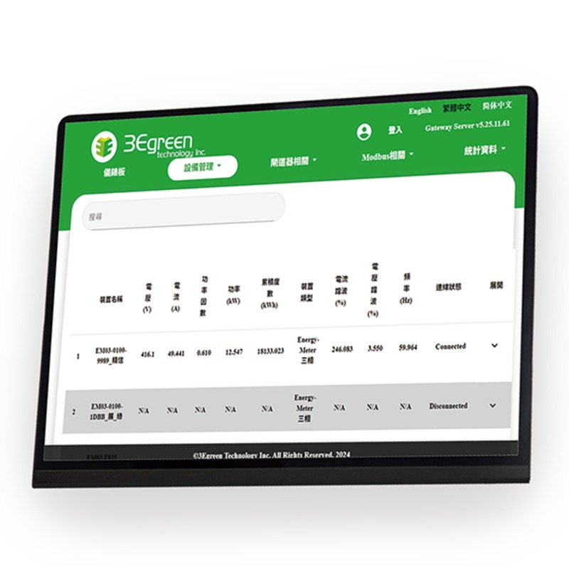 iEECMS（即效設備碳排能耗管理）