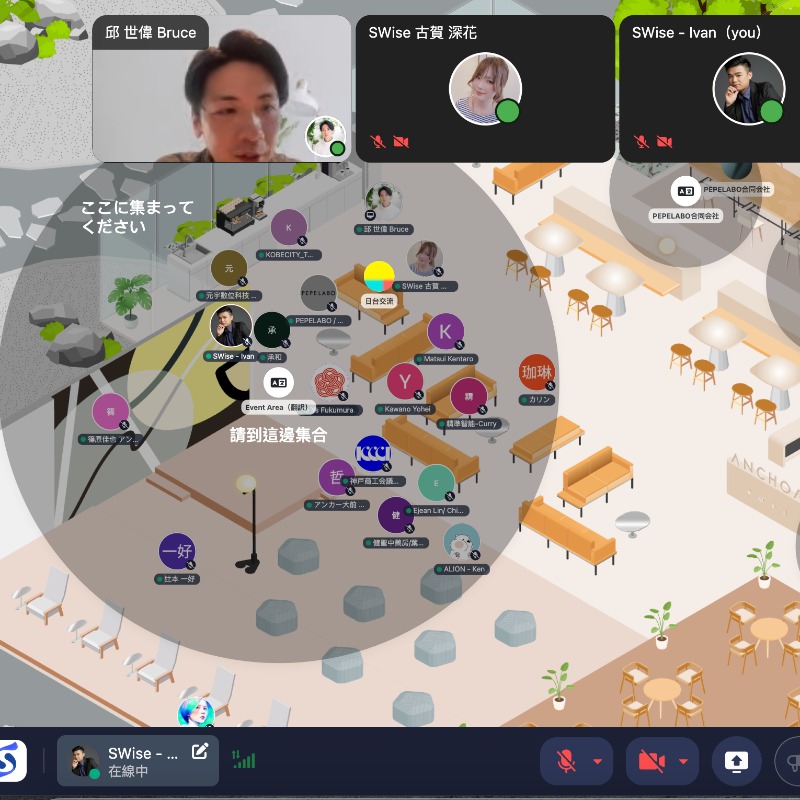 SWise 2D 元宇宙虛擬辦公空間