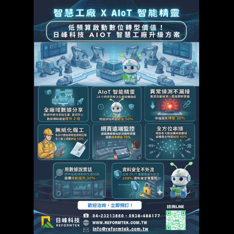 EywaLink-AIoT 智能精靈：智慧工廠24小時數位化助手