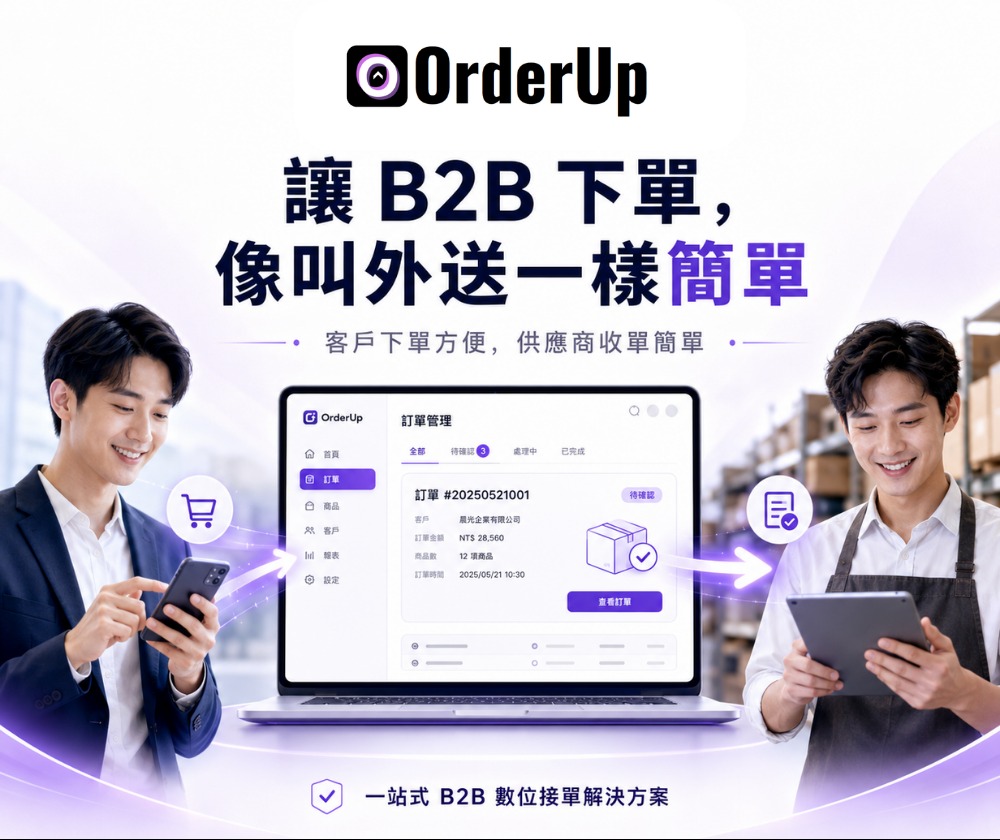 奧德上股份有限公司 | OrderUp B2B - 圖片 1